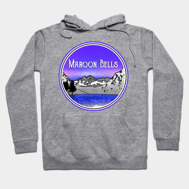 Maroon Bells Hoodie by mailboxdisco